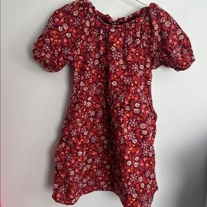 Cat & Jack Burgundy Floral Dress